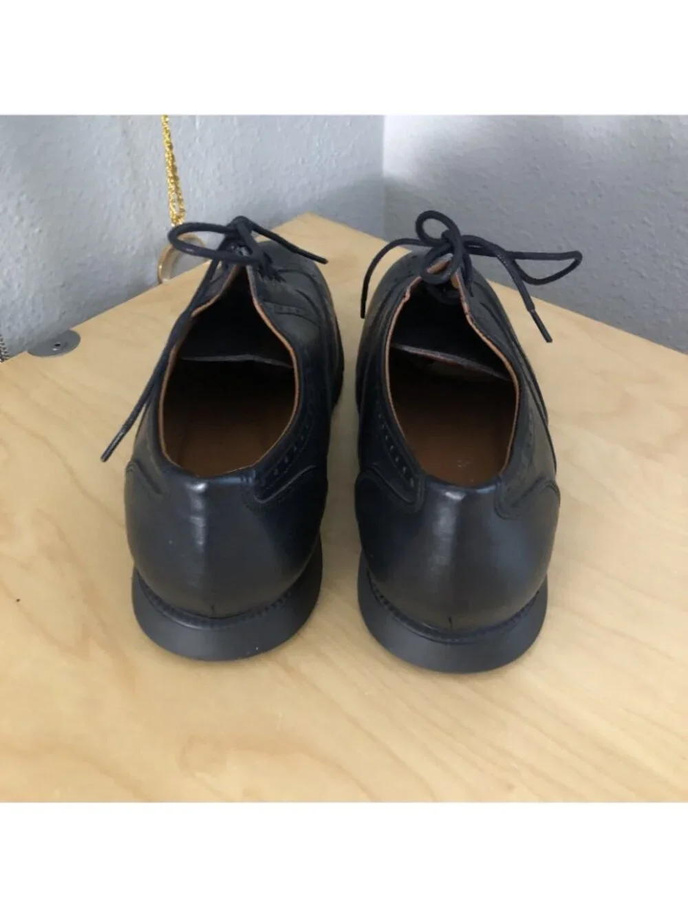 Vince Camuto Warble Wingtip Oxford Shoes Little Big Boy's size 5.5 Black NEW
